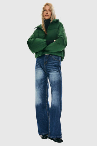 Cropped Oversized Puffer Jacket