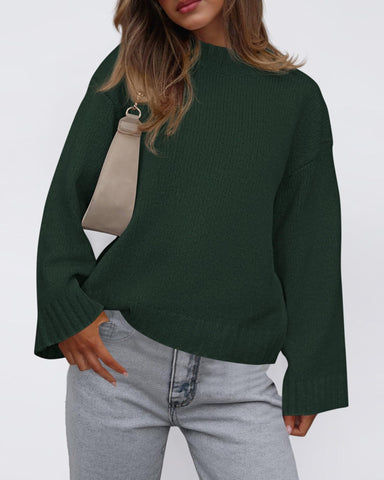 Cozy Bell Sleeve Knit Sweater