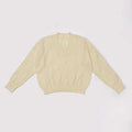 Cozy Cable Knit V Neck Pullover