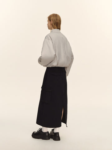 Oversized Padded Bomber Jacket