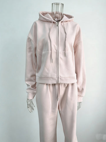 Cozy Oversized Zip Up Lounge Set