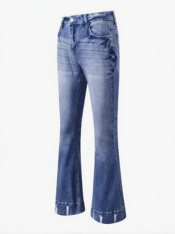 High Waist Flare Leg Jeans