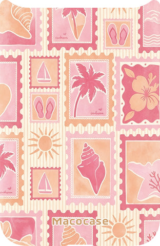 Beach Theme Stamp Print Phone Case