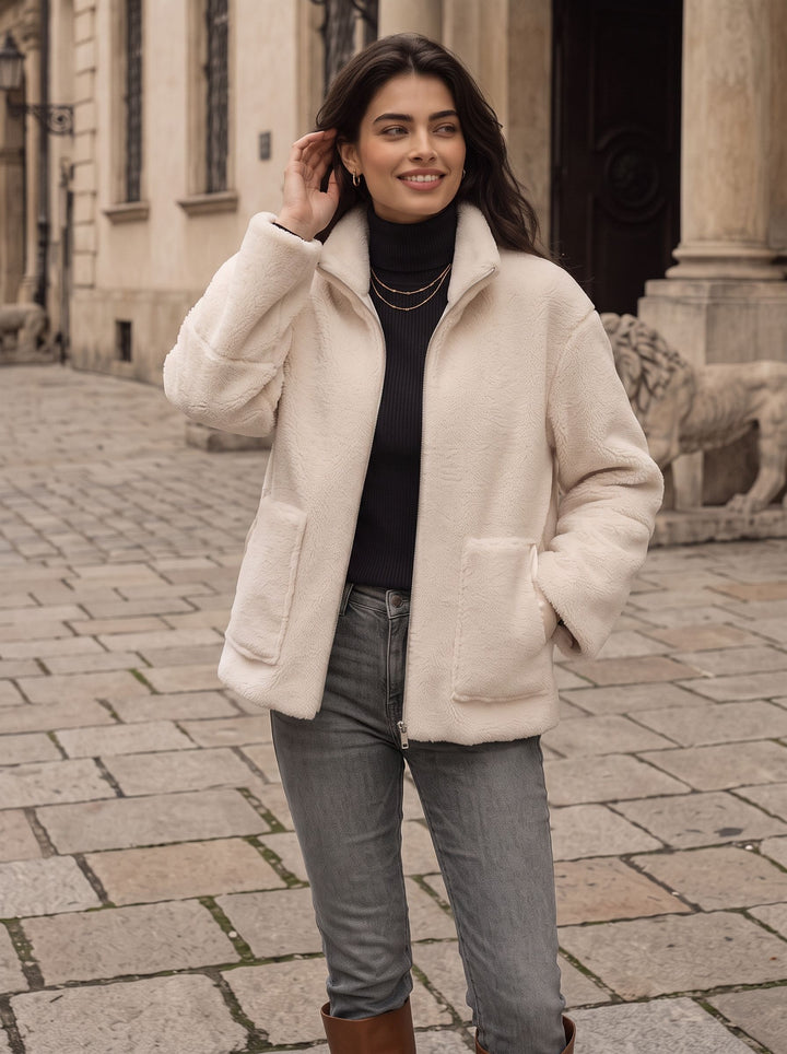 Cozy Fleece Zip Up Jacket