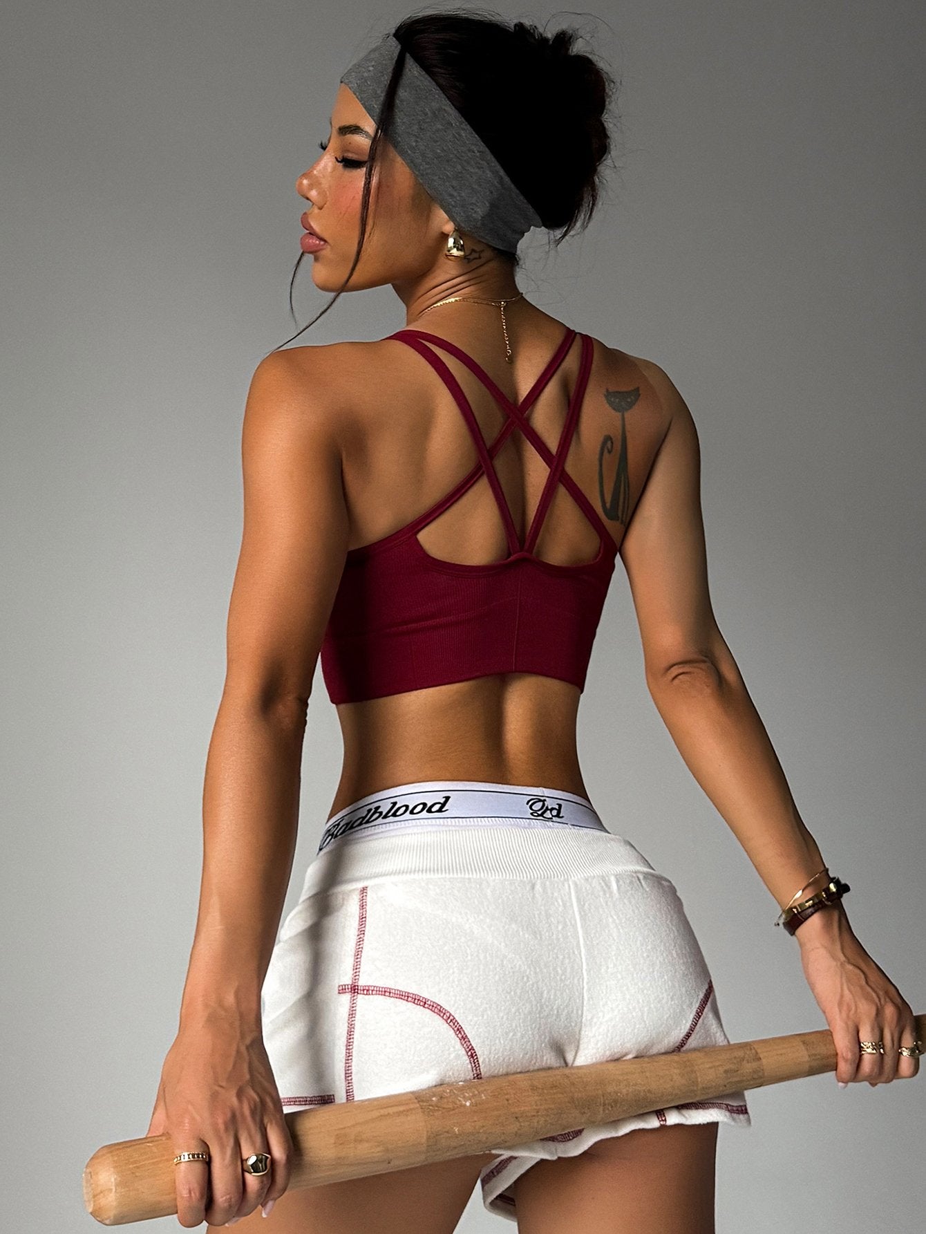 Seamless Ribbed Crisscross Yoga Tank Top