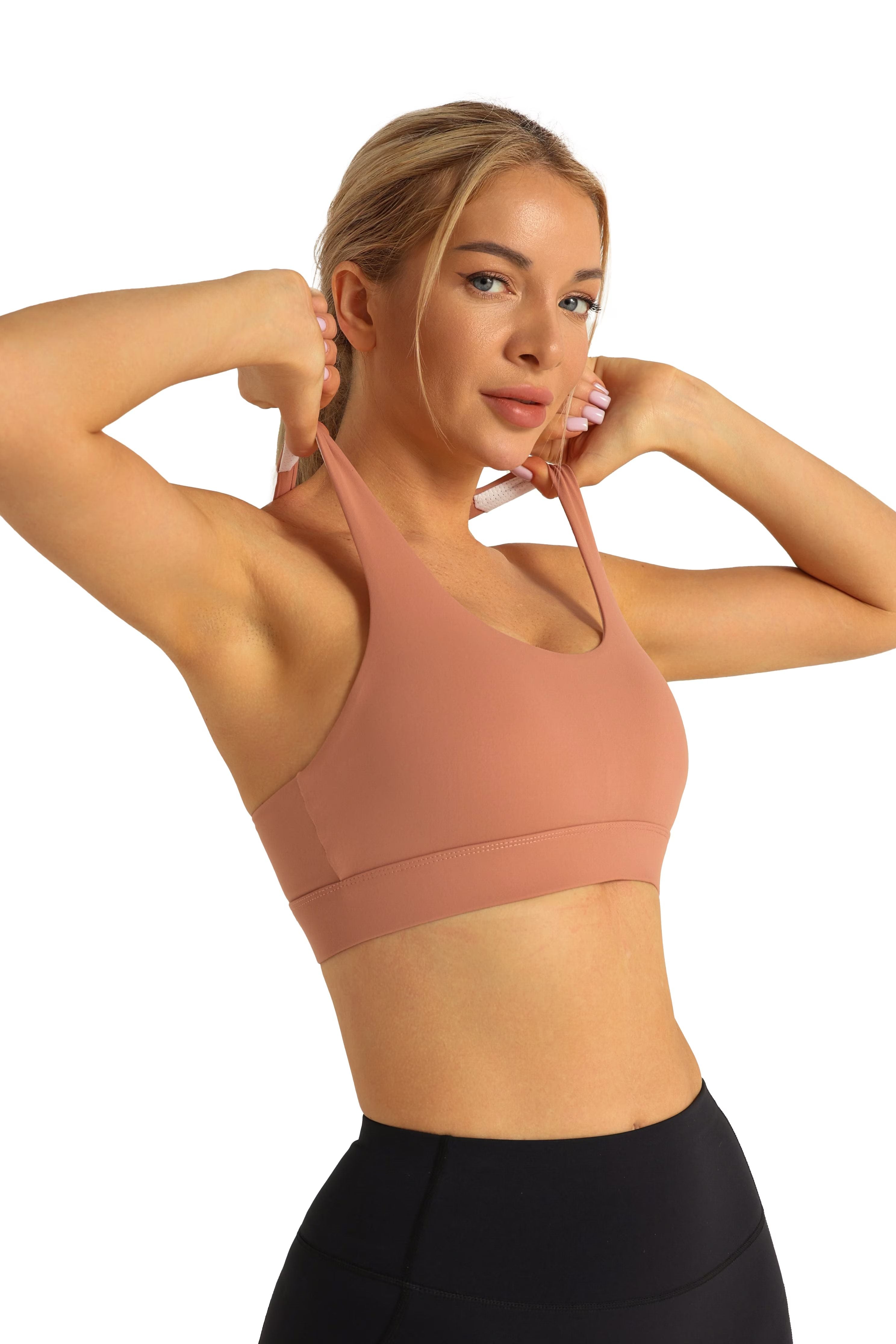 Crisscross Back Supportive Workout Sports Bra