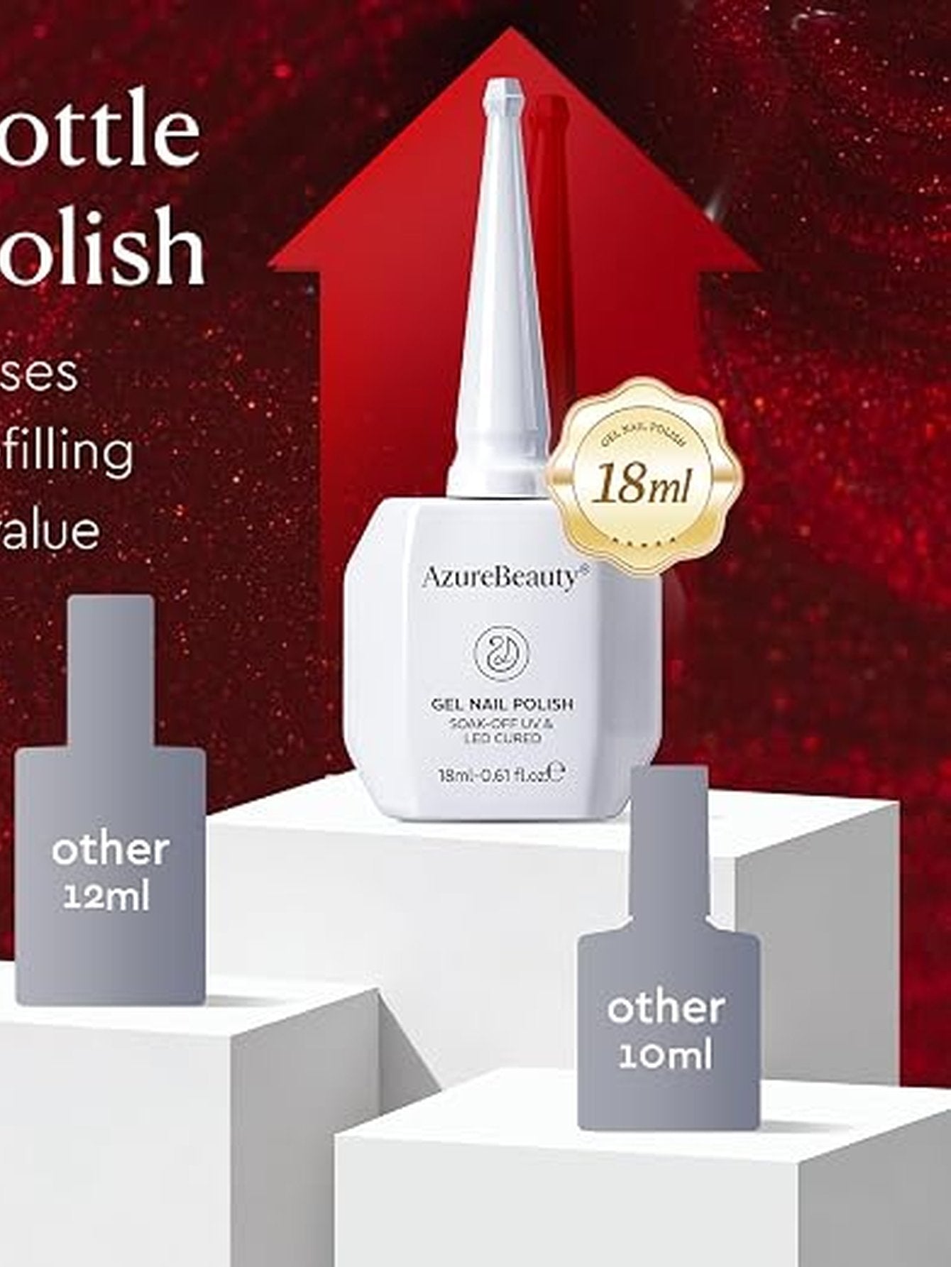 Sparkling Red Magnetic Cat Eye Gel Polish