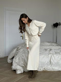 Cozy Soft Knit Cardigan Skirt Set