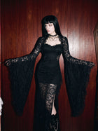 Gothic Lace Bell Sleeve Bolero Jacket