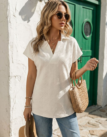Pink Ruffled Hem T-Shirt