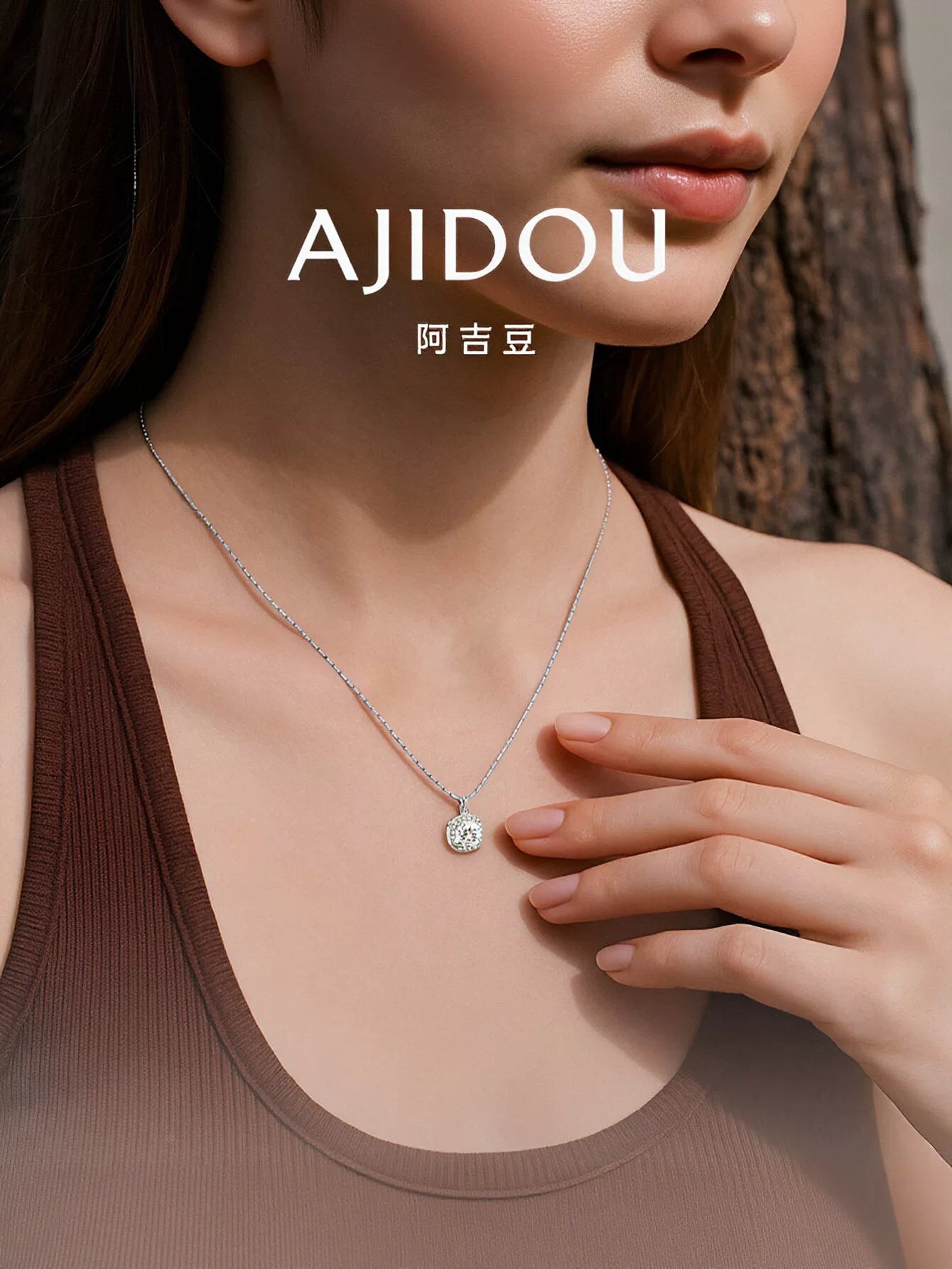 Dainty Sparkling Cushion Cut Necklace
