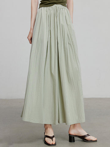 TOYOUTH Wide Leg Drawstring Waist Bohemian Pants