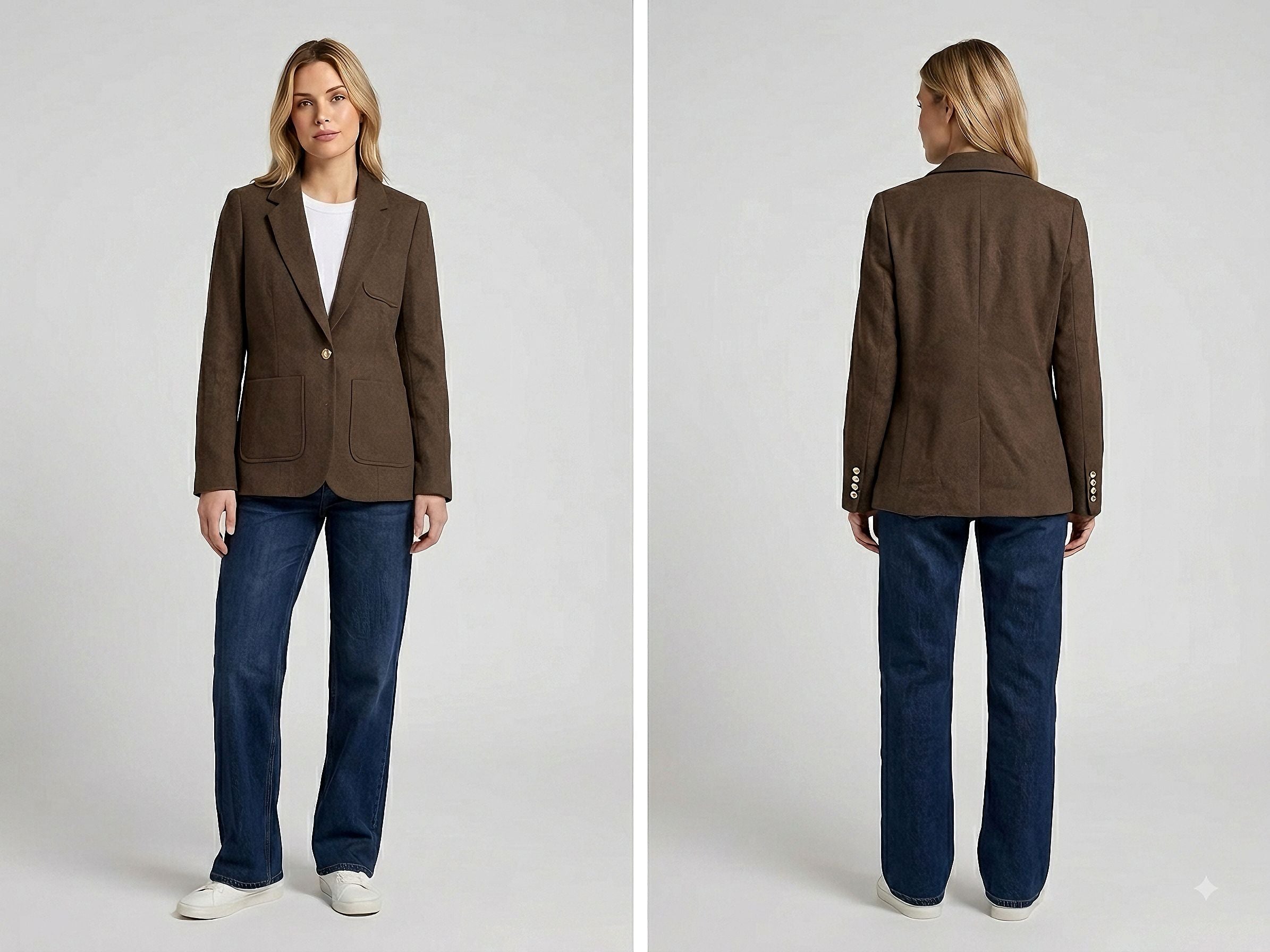 Tailored Slim Fit Textured Blazer Jacket
