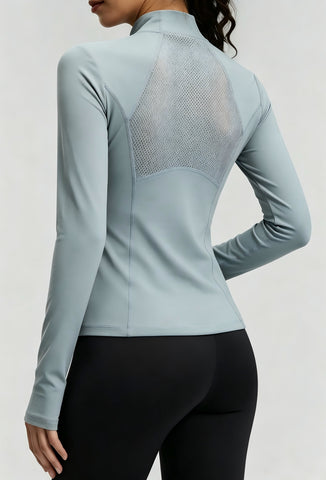 Breathable Mesh Back Yoga Jacket