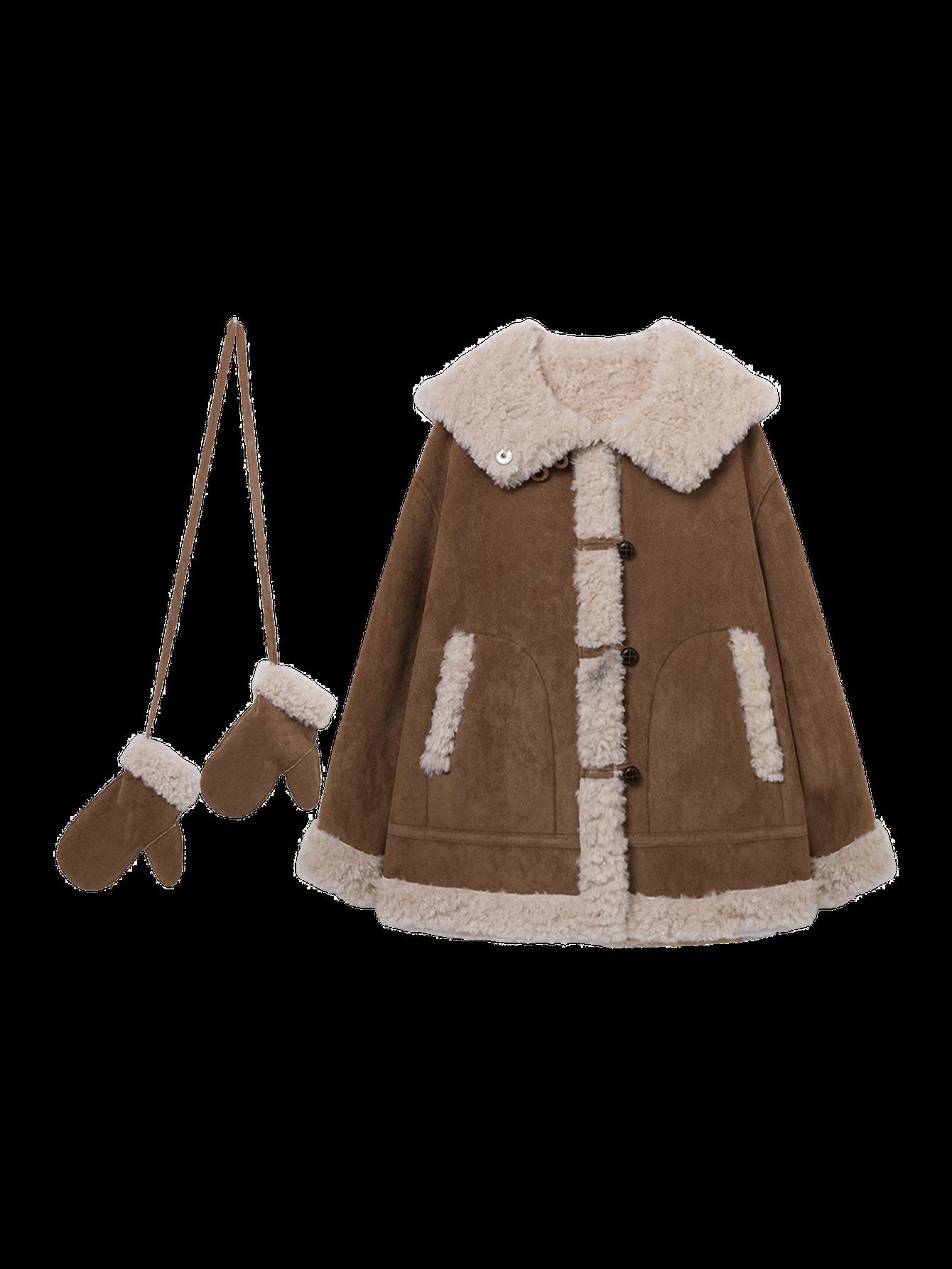 Cozy Faux Shearling Hooded Jacket