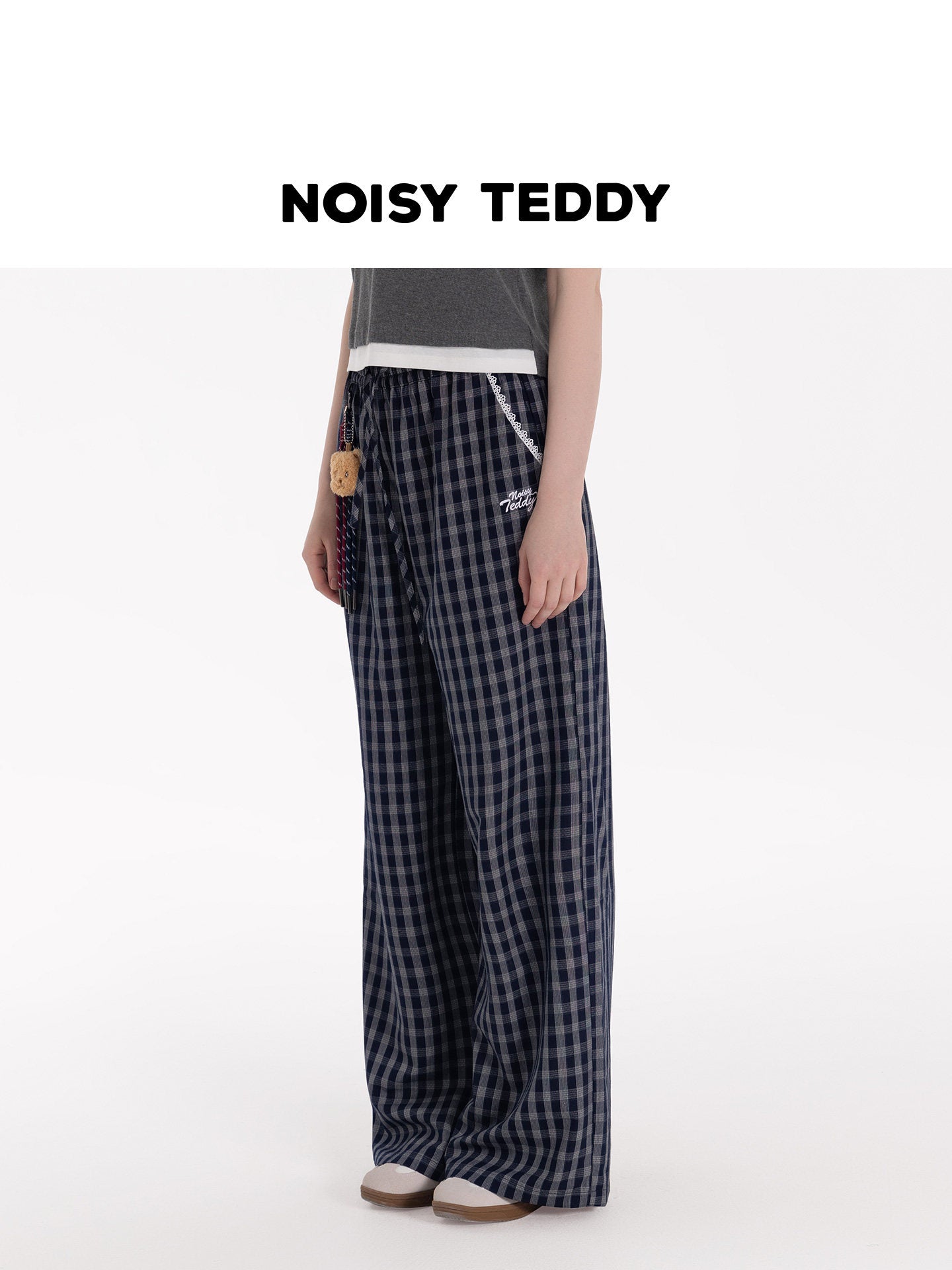 Comfy Plaid Wide Leg Pants