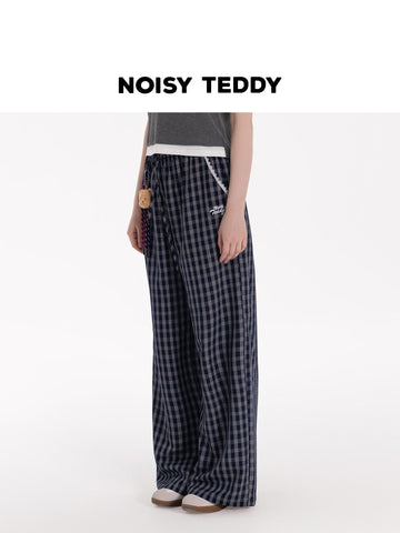 Comfy Plaid Wide Leg Pants