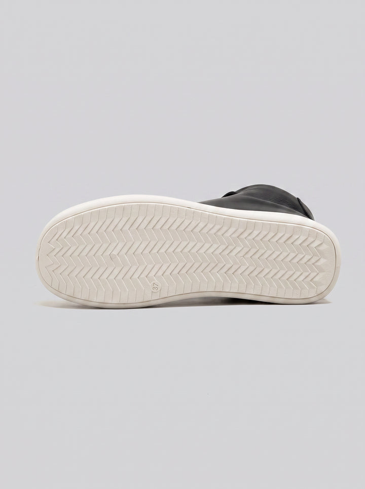 Leather Toe Cap Casual Sneakers