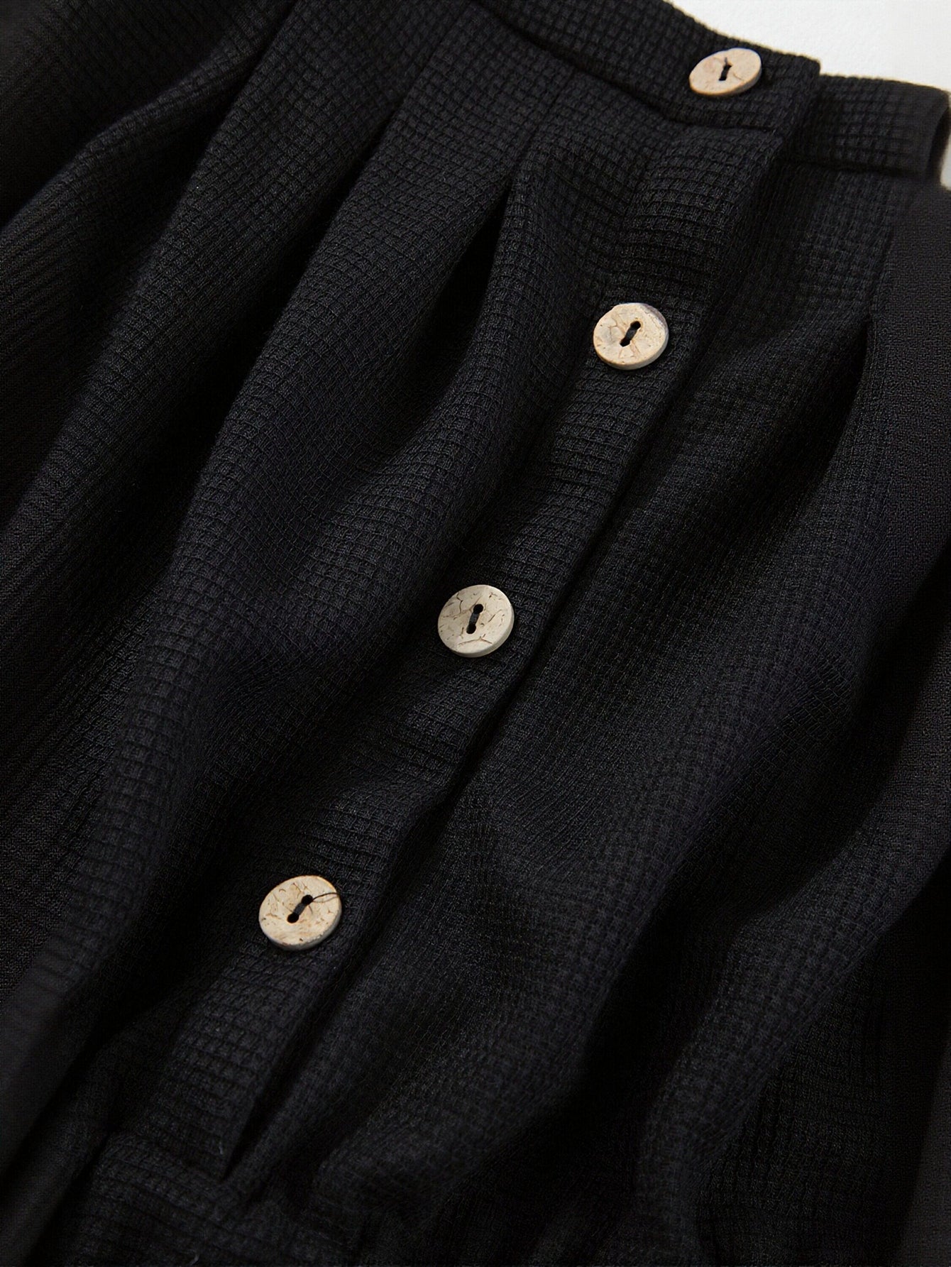 Button Front Wide Leg Jumpsuit