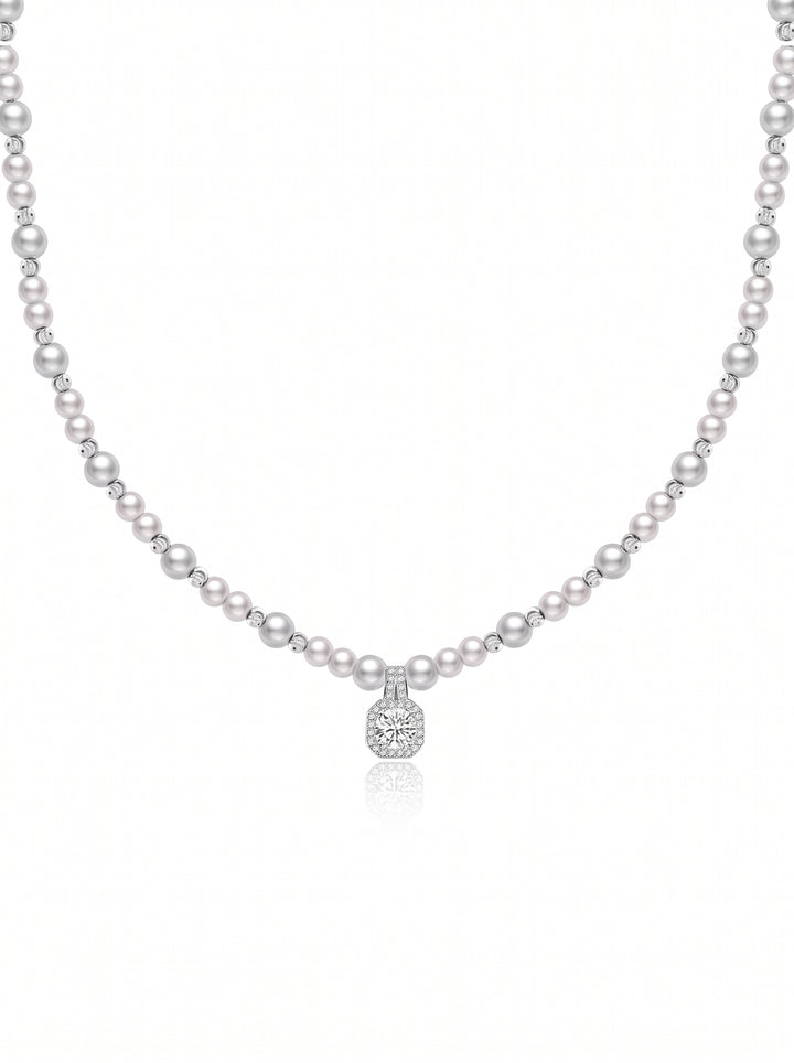Elegant Dainty Pearl Pendant Necklace