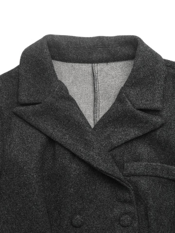 Tailored Peplum Double Breasted Blazer