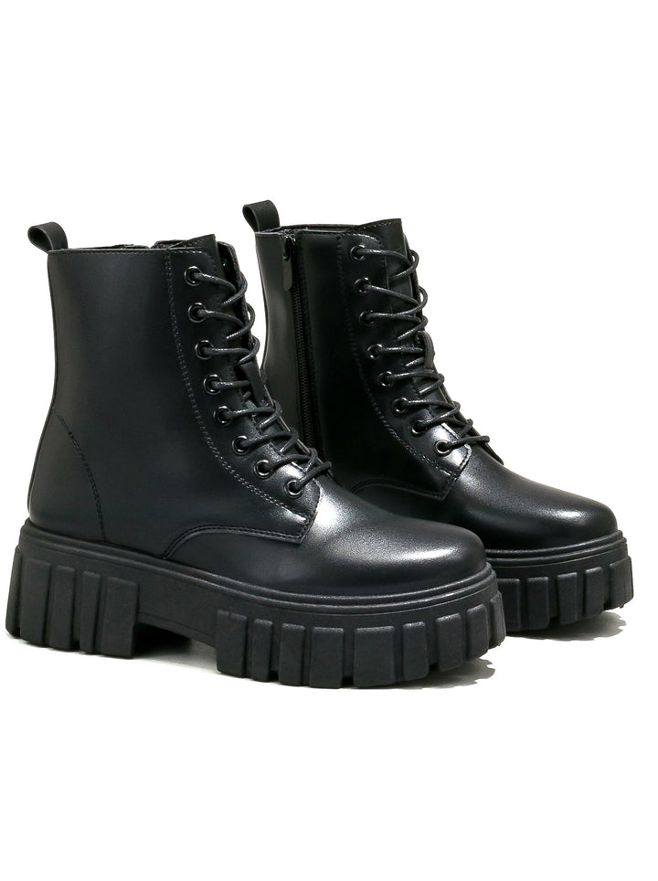 Chunky Platform Lace Up Boots