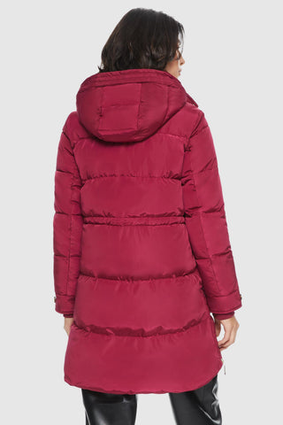 Hooded Quilted Long Puffer Jacket