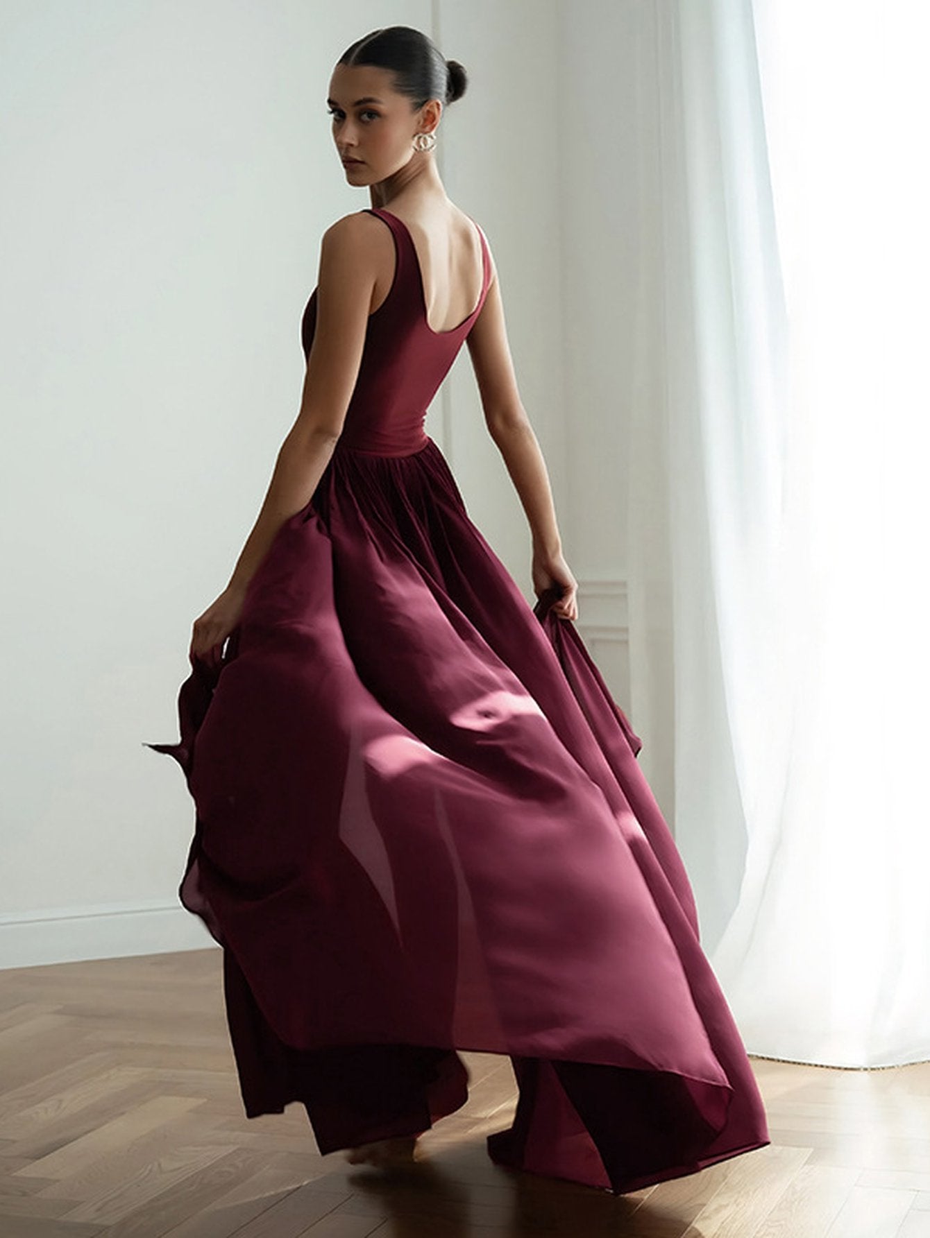 High Slit Sleeveless Maxi Dress