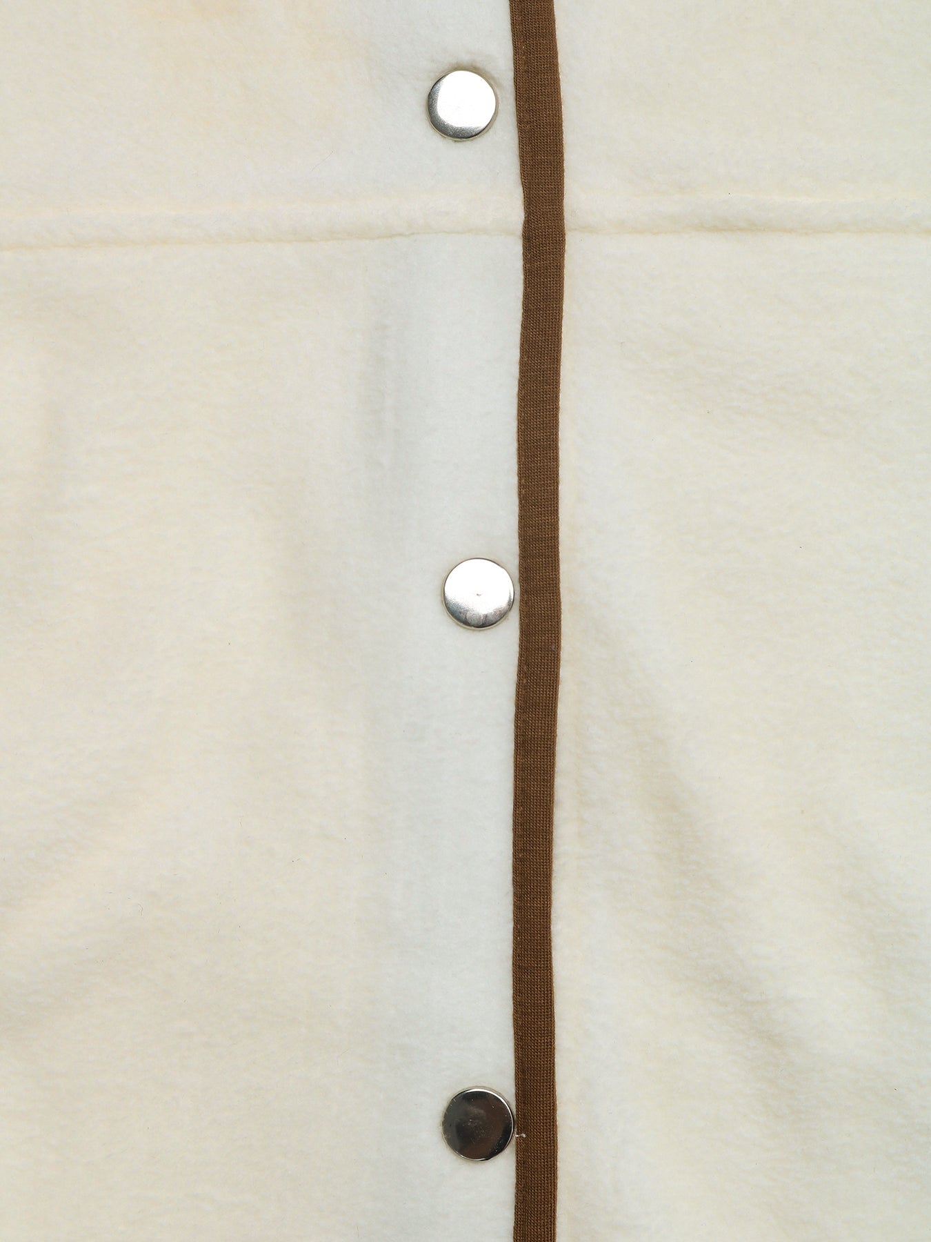 Cozy Contrast Trim Fleece Jacket