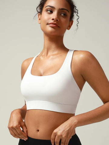 Criss Cross Strappy Yoga Sports Bra