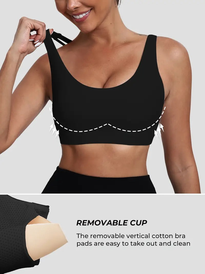 Strappy Back Supportive Yoga Tank