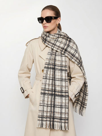Classic Plaid Soft Oversized Scarf
