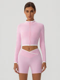 Seamless Slim Fit Cropped Jacket