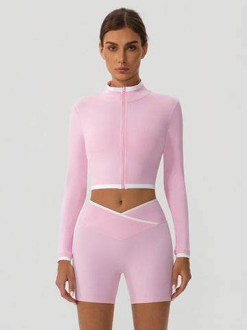 Seamless Slim Fit Cropped Jacket