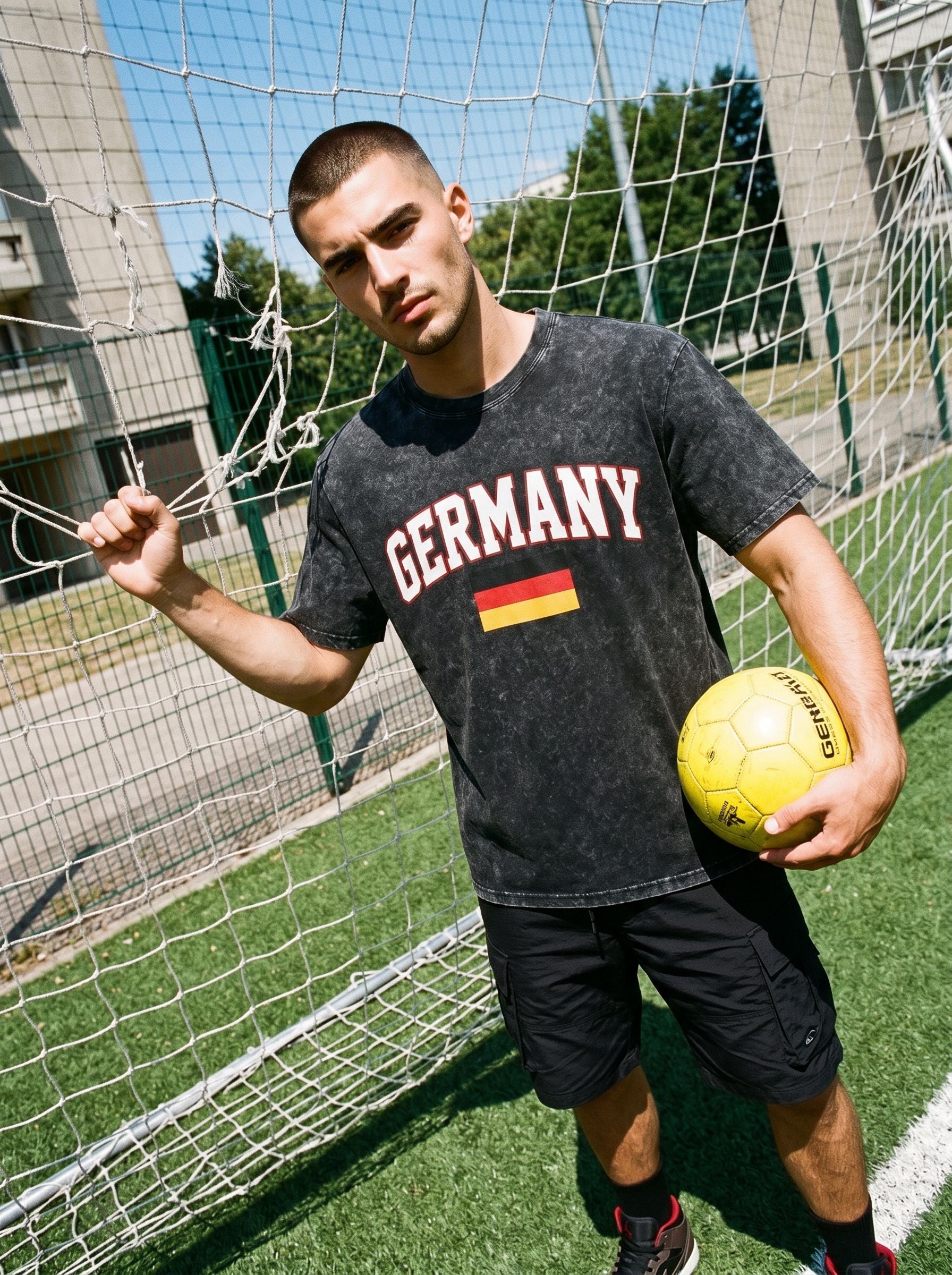 World Cup 2026 Vintage Acid Wash Germany Graphic  T-Shirt