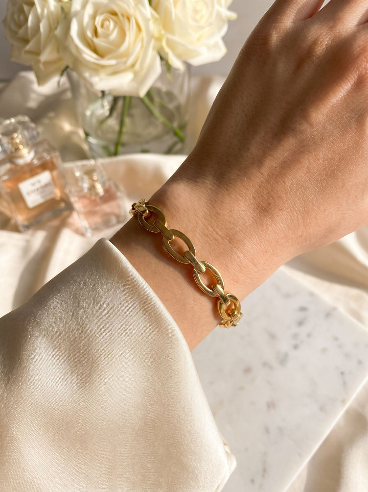 Minimalist Gold Chunky Chain Bracelet