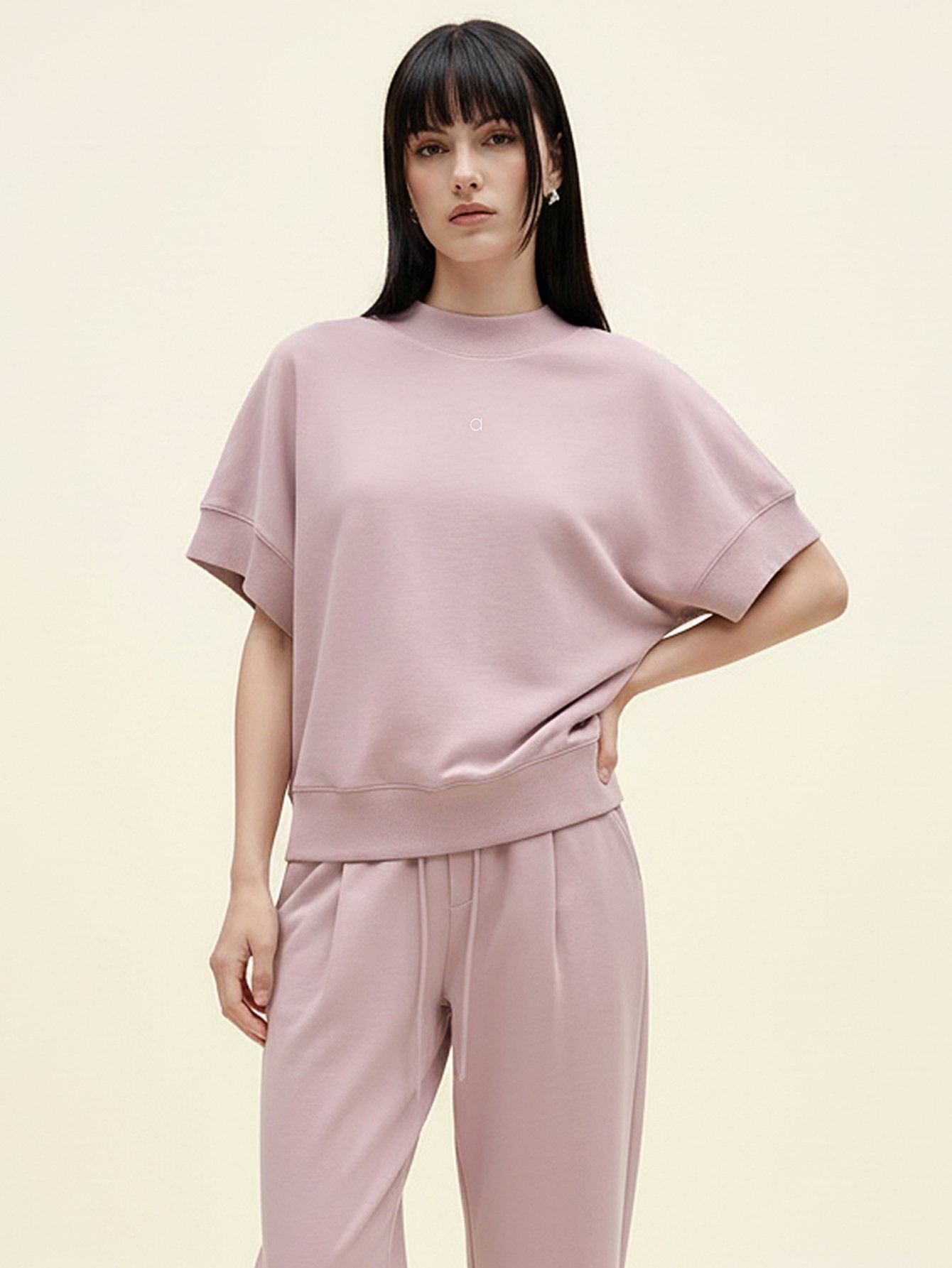 Turtleneck Cotton Sweatshirt