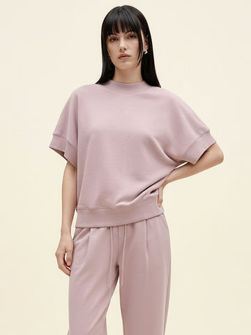 Turtleneck Cotton Sweatshirt