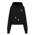 Glitter Graphic Cropped Hoodie