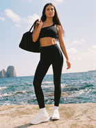 Seamless One Shoulder Yoga Workout Set