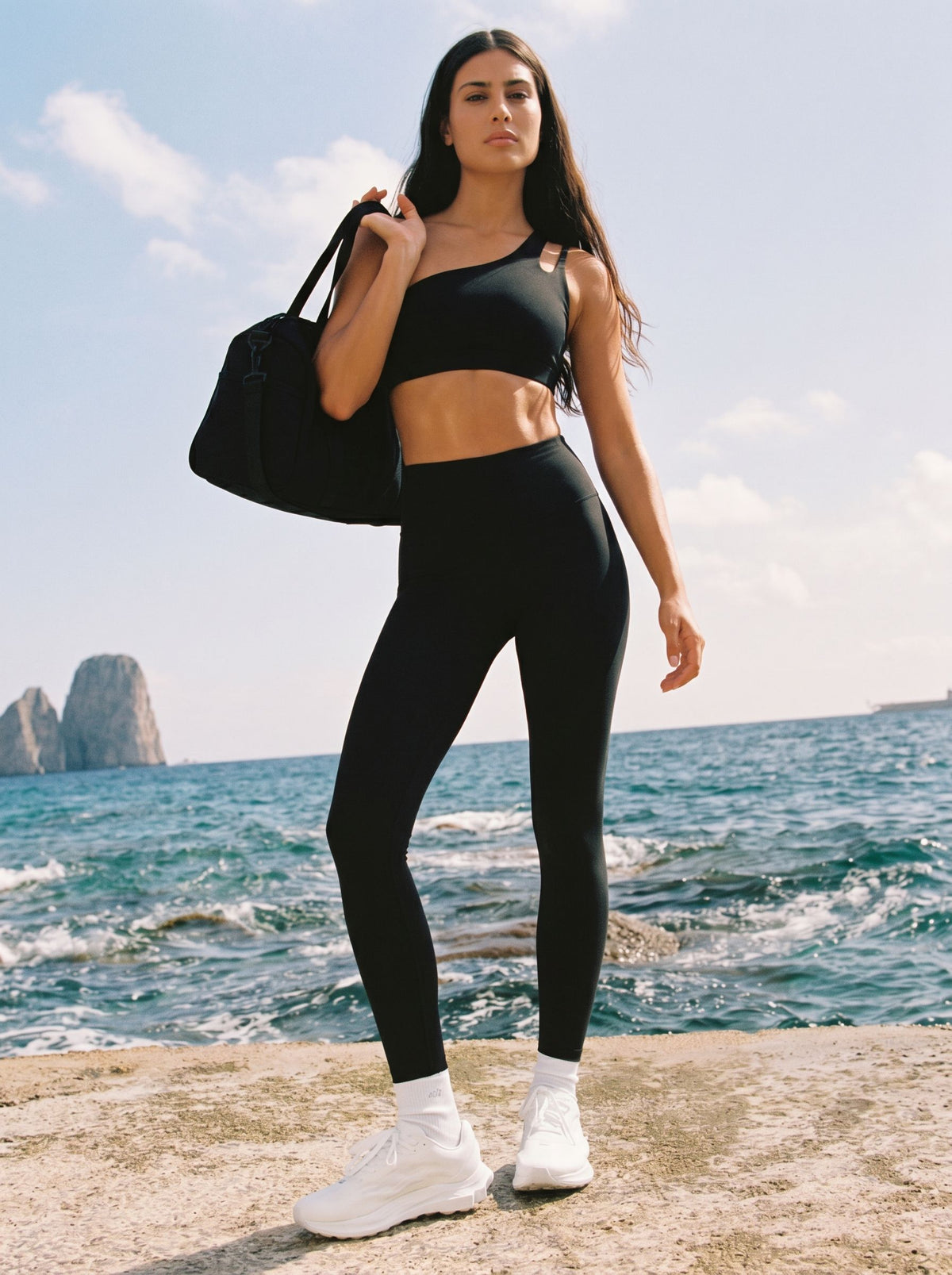 Seamless One Shoulder Yoga Workout Set