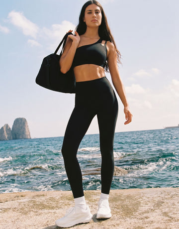 Seamless One Shoulder Yoga Workout Set