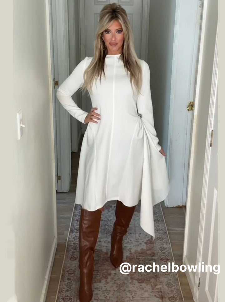 Elegant High Low Midi Dress