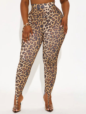 Animal Print High Waisted Sexy Leggings