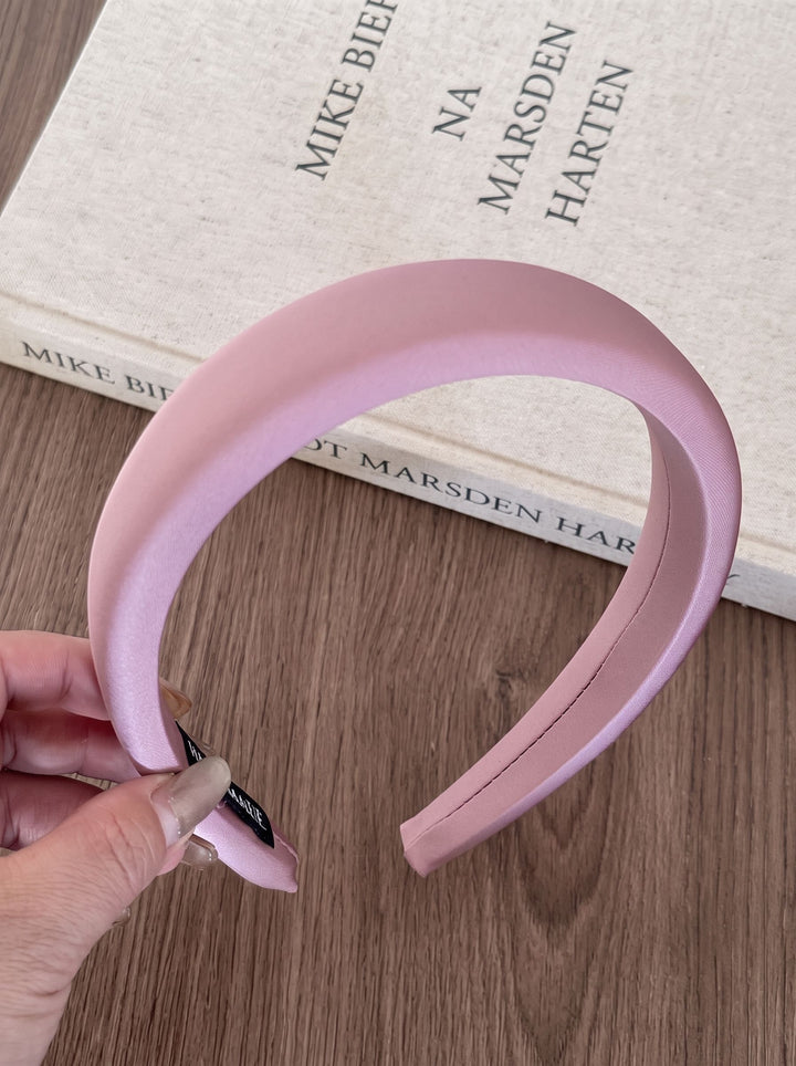 Minimalist Padded Satin Headband