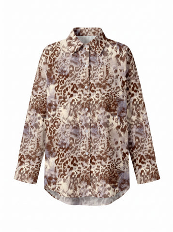Angela Taylor's Leopard Print Blouses