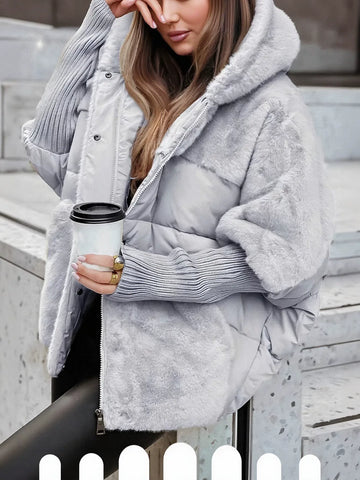 Cozy Faux Fur Hooded Puffer Jacket