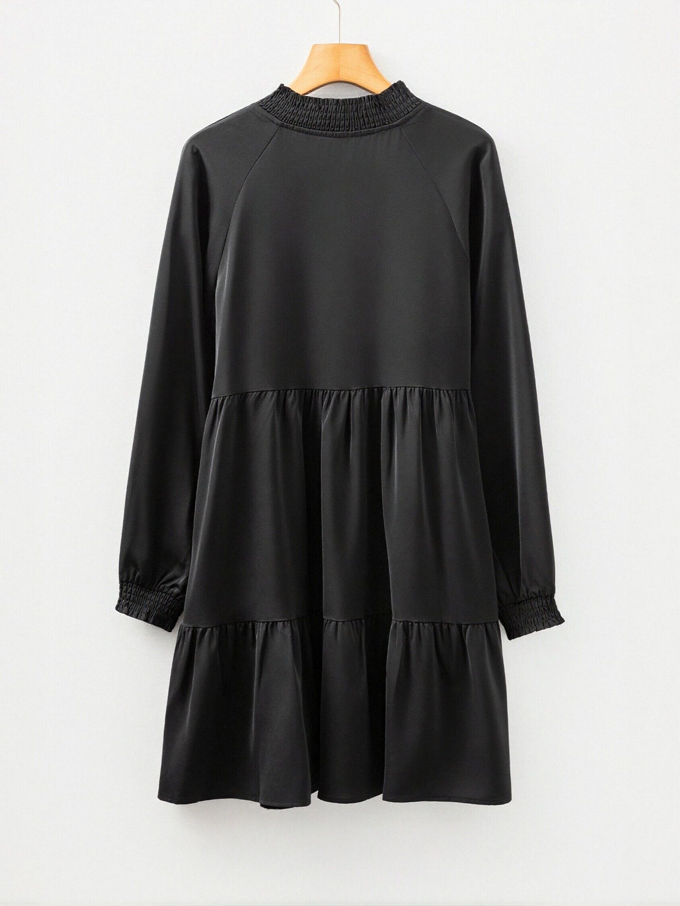 Long Sleeve Tiered Mini Dress