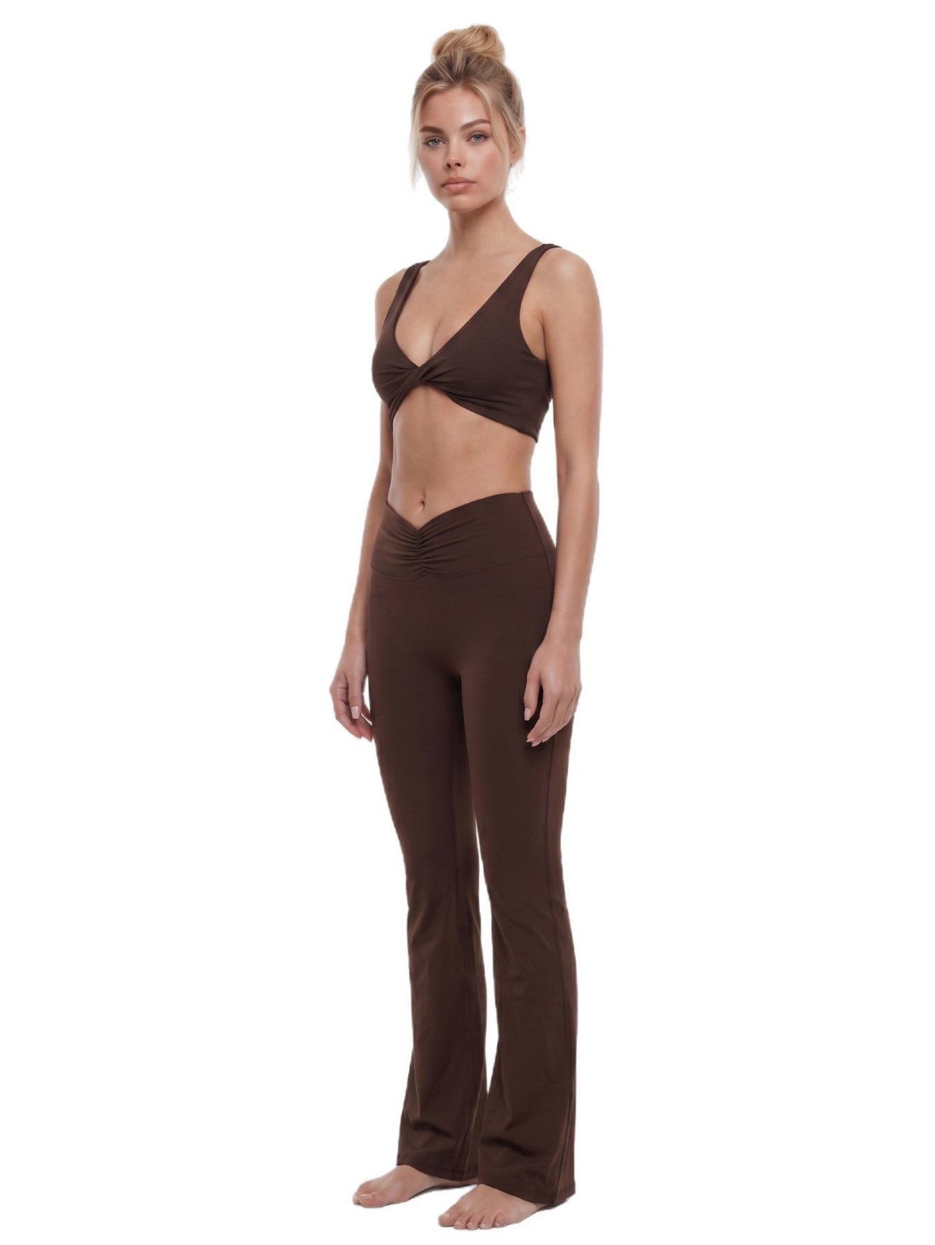 Seamless Sculpting Flared Legging Set