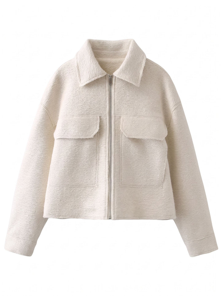 Cozy Textured Zip Up Jacket